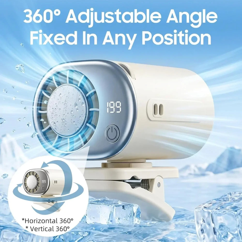 Portable Rechargeable Car Fan