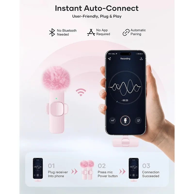 Wireless Portable Lavalier Microphone